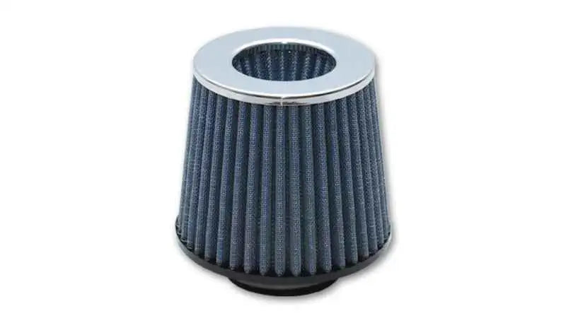 Vibrant Open Funnel Perf Air Filter (5in Cone O.D. x 5in Tall x 4.5in inlet I.D.) Chrome Filter Cap 2161c