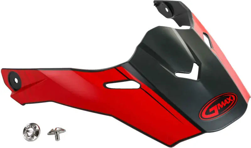 Visor W/Screws Raley Matte Grey/Red At 21/Y wps-72-3185