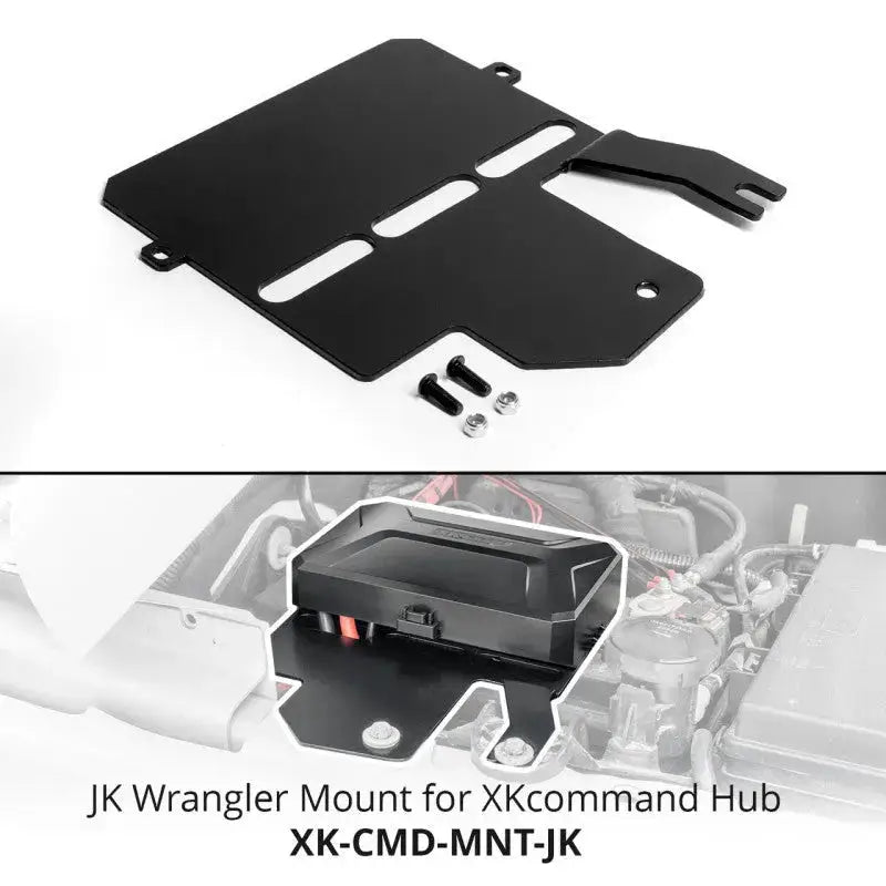 XK Glow XKcommand Hub Mounting Bracket for Wrangler JK xkgxk-cmd-mnt-jk