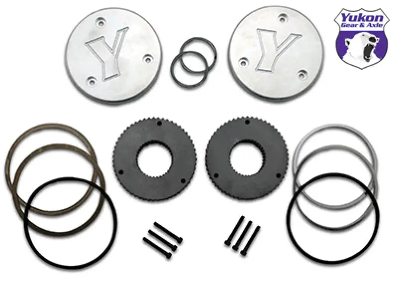 Yukon Gear Hardcore Drive Flange Kit For Dana 44 / 19 Spline Outer Stubs. Non-Engraved Caps - YHC50008 yukyhc50008